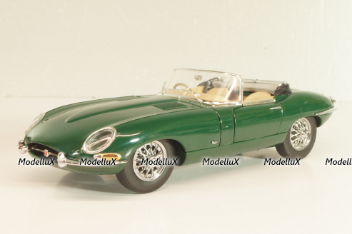 Jaguar E-Type Cabriolet 1961, green, Franklin Mint 1:24 Уценка!