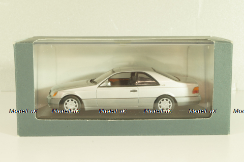 Mercedes-Benz 600 SEC (C140) 1992, B66005701, silver, Minichamps 1:43