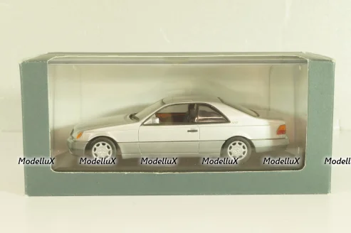 Mercedes-Benz 600 SEC (C140) 1992, B66005701, silver, Minichamps 1:43