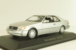 Mercedes-Benz 600 SEC (C140) 1992, B66005701, silver, Minichamps 1:43