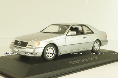 Mercedes-Benz 600 SEC (C140) 1992, B66005701, silver, Minichamps 1:43