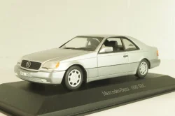 Mercedes-Benz 600 SEC (C140) 1992, B66005701, silver, Minichamps 1:43