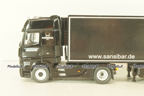 Mercedes-Benz Actros FH25 GigaSpace 4x2 2012 with semi-trailer "Sansibar", black, 8621/02, NZG 1:50 