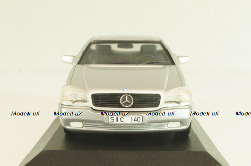 Mercedes-Benz 600 SEC (C140) 1992, B66005701, silver, Minichamps 1:43