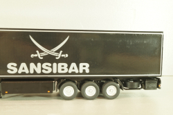 Mercedes-Benz Actros FH25 GigaSpace 4x2 2012 with semi-trailer "Sansibar", black, 8621/02, NZG 1:50 