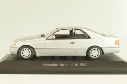 Mercedes-Benz 600 SEC (C140) 1992, B66005701, silver, Minichamps 1:43