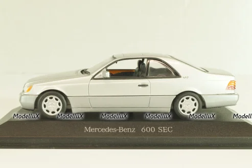 Mercedes-Benz 600 SEC (C140) 1992, B66005701, silver, Minichamps 1:43