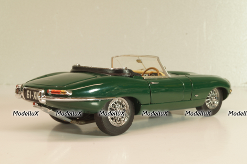 Jaguar E-Type Cabriolet 1961, green, Franklin Mint 1:24 Уценка!