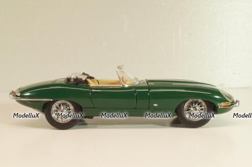 Jaguar E-Type Cabriolet 1961, green, Franklin Mint 1:24 Уценка!