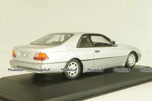 Mercedes-Benz 600 SEC (C140) 1992, B66005701, silver, Minichamps 1:43