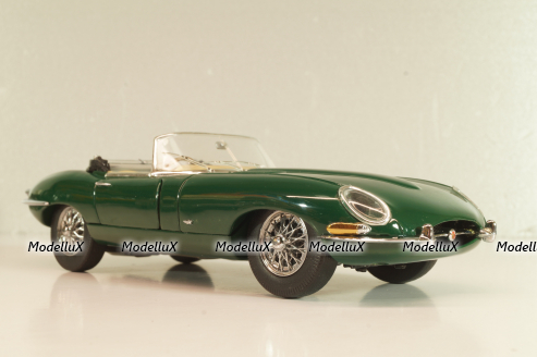 Jaguar E-Type Cabriolet 1961, green, Franklin Mint 1:24 Уценка!