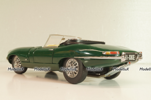 Jaguar E-Type Cabriolet 1961, green, Franklin Mint 1:24 Уценка!