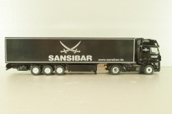 Mercedes-Benz Actros FH25 GigaSpace 4x2 2012 with semi-trailer "Sansibar", black, 8621/02, NZG 1:50 
