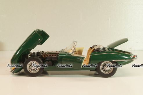 Jaguar E-Type Cabriolet 1961, green, Franklin Mint 1:24 Уценка!