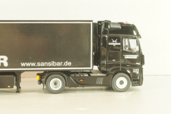 Mercedes-Benz Actros FH25 GigaSpace 4x2 2012 with semi-trailer "Sansibar", black, 8621/02, NZG 1:50 