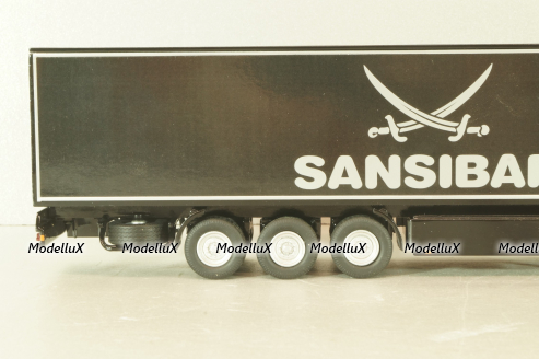 Mercedes-Benz Actros FH25 GigaSpace 4x2 2012 with semi-trailer "Sansibar", black, 8621/02, NZG 1:50 