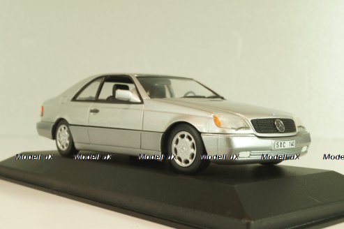 Mercedes-Benz 600 SEC (C140) 1992, B66005701, silver, Minichamps 1:43
