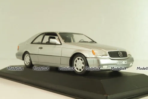 Mercedes-Benz 600 SEC (C140) 1992, B66005701, silver, Minichamps 1:43