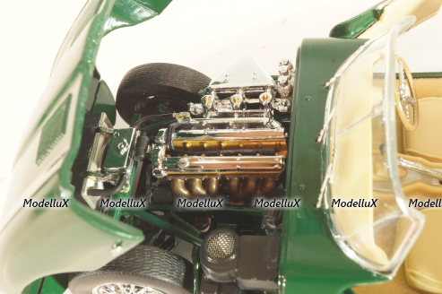 Jaguar E-Type Cabriolet 1961, green, Franklin Mint 1:24 Уценка!