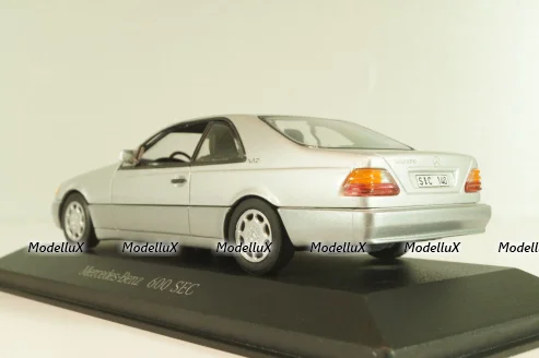 Mercedes-Benz 600 SEC (C140) 1992, B66005701, silver, Minichamps 1:43