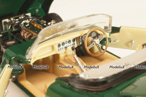 Jaguar E-Type Cabriolet 1961, green, Franklin Mint 1:24 Уценка!