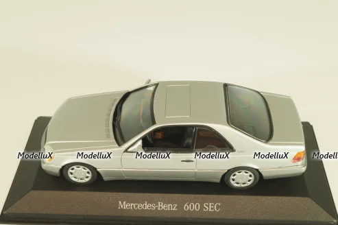Mercedes-Benz 600 SEC (C140) 1992, B66005701, silver, Minichamps 1:43