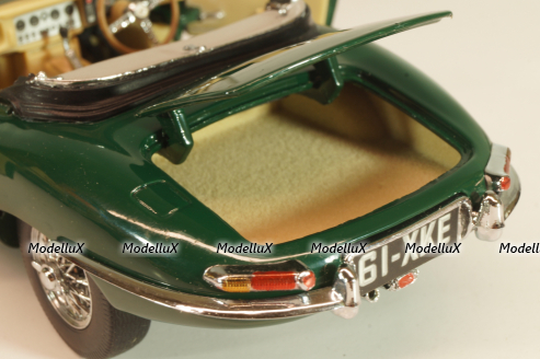 Jaguar E-Type Cabriolet 1961, green, Franklin Mint 1:24 Уценка!