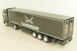 Mercedes-Benz Actros FH25 GigaSpace 4x2 2012 with semi-trailer "Sansibar", black, 8621/02, NZG 1:50 