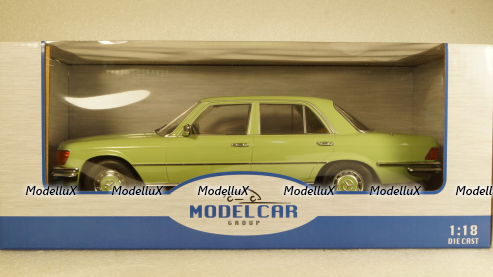 Mercedes S-Class (w116) 1972 light green, MCG18181, MCG 1:18