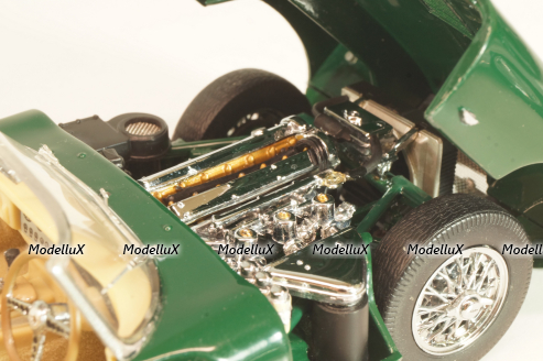 Jaguar E-Type Cabriolet 1961, green, Franklin Mint 1:24 Уценка!