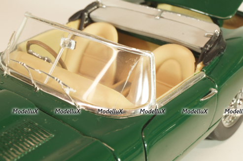 Jaguar E-Type Cabriolet 1961, green, Franklin Mint 1:24 Уценка!