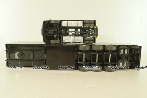 Mercedes-Benz Actros FH25 GigaSpace 4x2 2012 with semi-trailer "Sansibar", black, 8621/02, NZG 1:50 