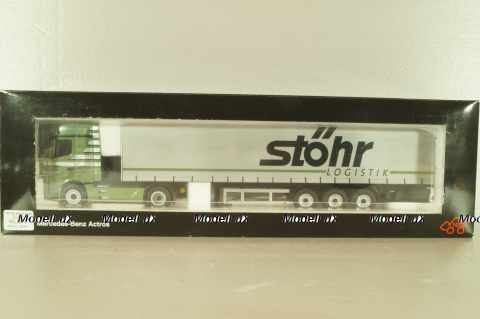 Mercedes-Benz Actros FH25 GigaSpace 4x2 2012 with semi-trailer "Stohr", green/silver, 8622/03, NZG 1:50