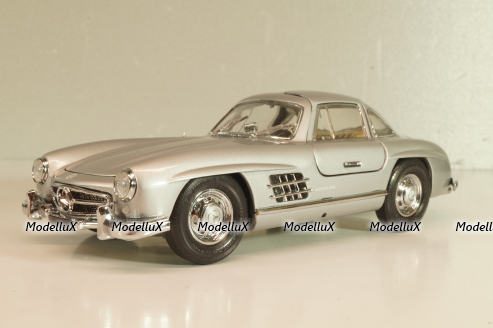 Mercedes-Benz 300 SL Gullwing (W198) 1954, silver, Franklin Mint 1:24