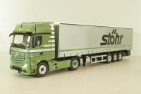 Mercedes-Benz Actros FH25 GigaSpace 4x2 2012 with semi-trailer "Stohr", green/silver, 8622/03, NZG 1:50