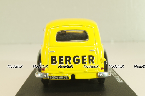 Renault Colorale "Berger" 1951, yellow/black, Atlas 1:43