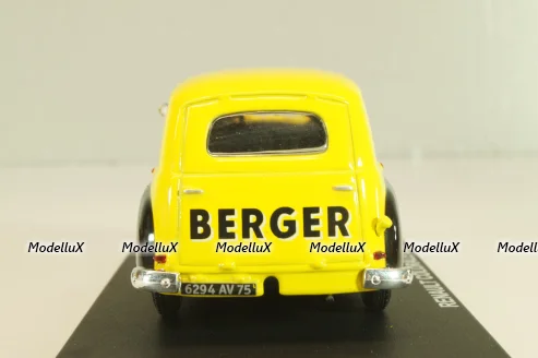 Renault Colorale "Berger" 1951, yellow/black, Atlas 1:43