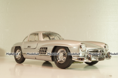 Mercedes-Benz 300 SL Gullwing (W198) 1954, silver, Franklin Mint 1:24