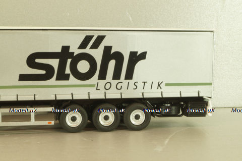 Mercedes-Benz Actros FH25 GigaSpace 4x2 2012 with semi-trailer "Stohr", green/silver, 8622/03, NZG 1:50