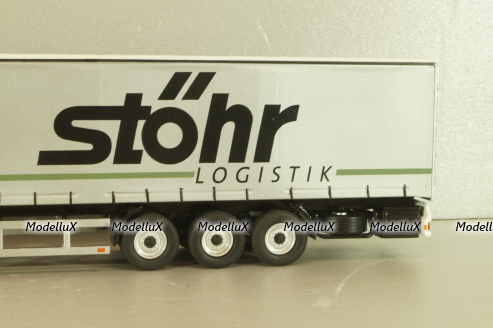 Mercedes-Benz Actros FH25 GigaSpace 4x2 2012 with semi-trailer "Stohr", green/silver, 8622/03, NZG 1:50