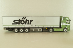 Mercedes-Benz Actros FH25 GigaSpace 4x2 2012 with semi-trailer "Stohr", green/silver, 8622/03, NZG 1:50