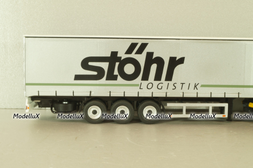 Mercedes-Benz Actros FH25 GigaSpace 4x2 2012 with semi-trailer "Stohr", green/silver, 8622/03, NZG 1:50
