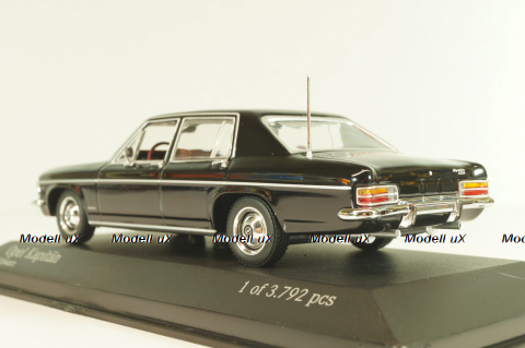 Opel Kapitan 1969, black, 430046001, Minichamps 1:43
