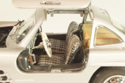Mercedes-Benz 300 SL Gullwing (W198) 1954, silver, Franklin Mint 1:24