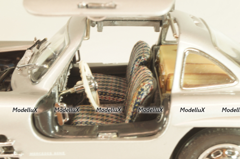 Mercedes-Benz 300 SL Gullwing (W198) 1954, silver, Franklin Mint 1:24