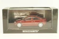 Opel Astra Coupe 2000, dark red, 430049124, Minichamps 1:43