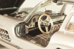 Mercedes-Benz 300 SL Gullwing (W198) 1954, silver, Franklin Mint 1:24