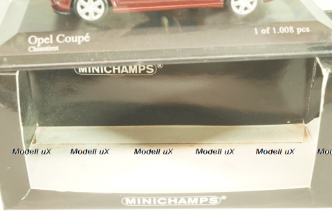 Opel Astra Coupe 2000, dark red, 430049124, Minichamps 1:43