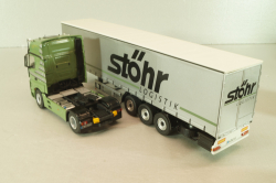 Mercedes-Benz Actros FH25 GigaSpace 4x2 2012 with semi-trailer "Stohr", green/silver, 8622/03, NZG 1:50