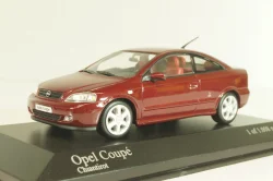 Opel Astra Coupe 2000, dark red, 430049124, Minichamps 1:43